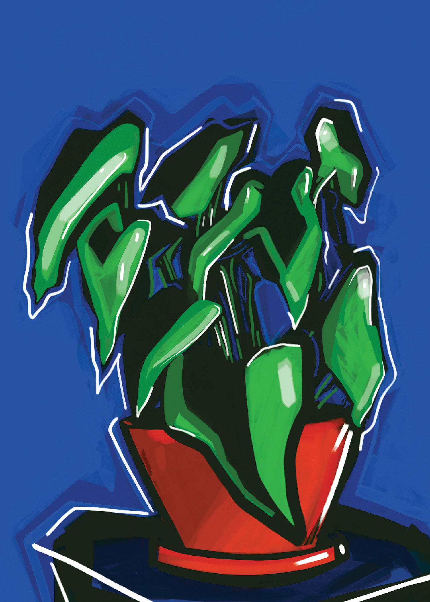 anthurium painting still life ANTHURIUM PLANT STILL LIFE