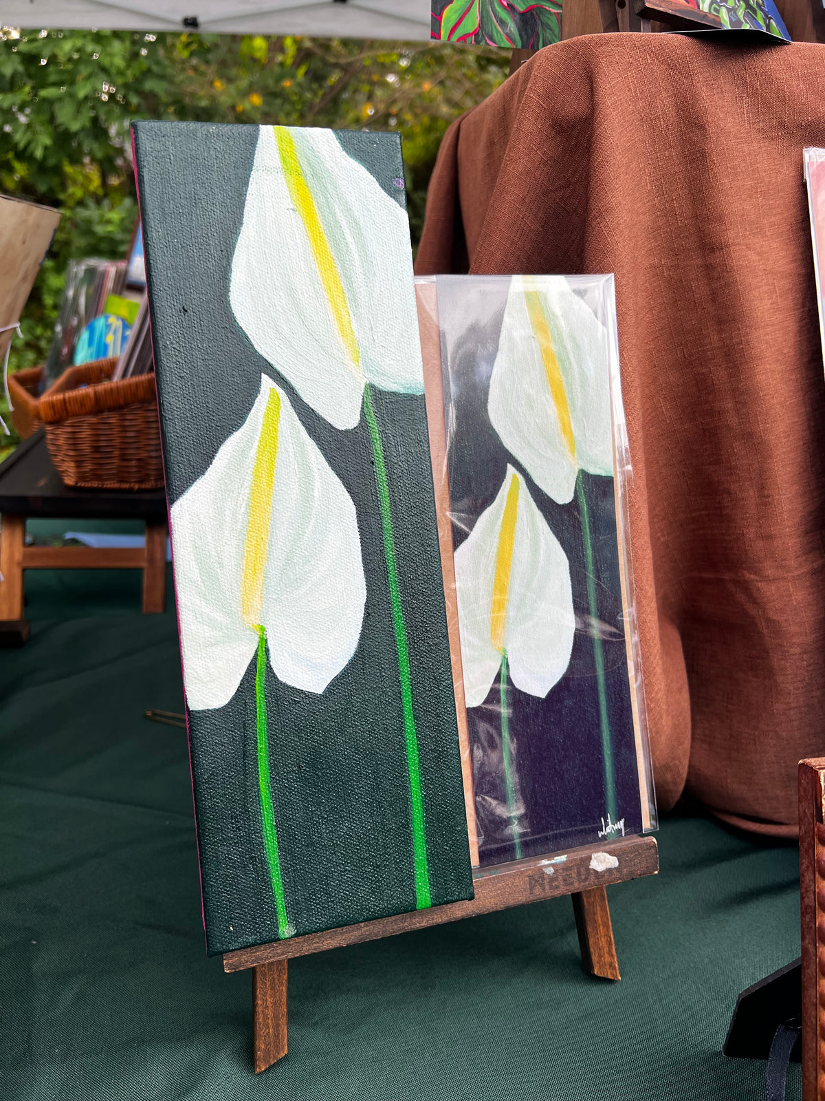 Mini Painting : Anthurium Flowers