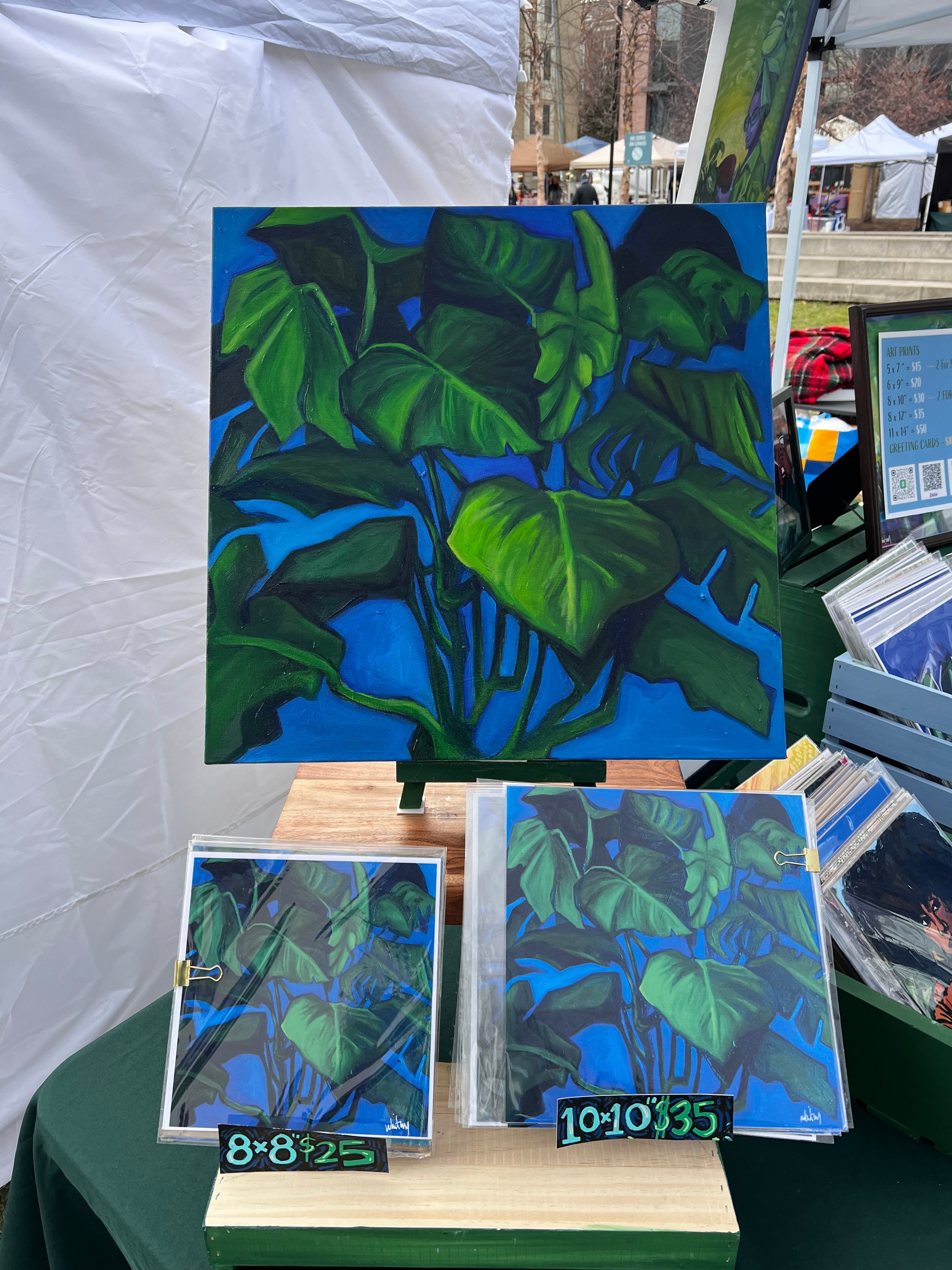 Mimi my Monstera- Oil Painting - 2025